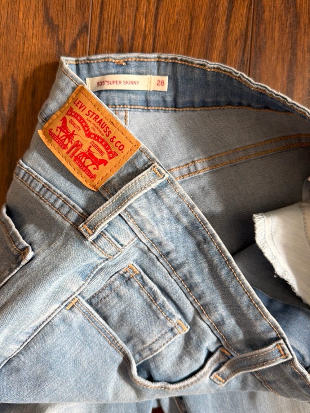 Levi's Light Blue Super Skinny 535 Jeans